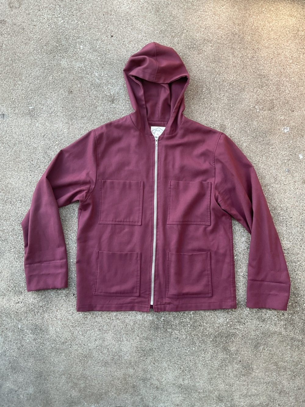 Alex Crane Hooded Zip Jacket XL Red